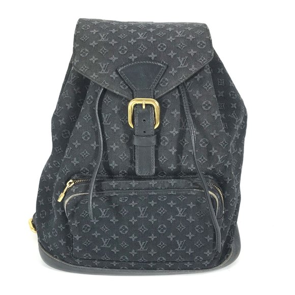 LOUIS VUITTON Handbags - LOUIS VUITTON M92455 Monogram Denim Montsouris GM Backpack Rucksack Women's T...
